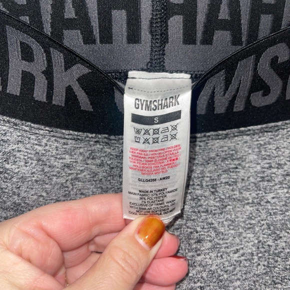 Gymshark Seamless Leggings Grey/Black | Small - Picture 2 of 3